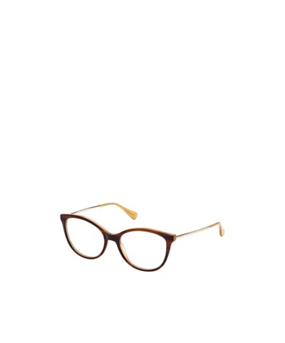 Max Mara Wayfarer-frame Optical Glasses In Nude