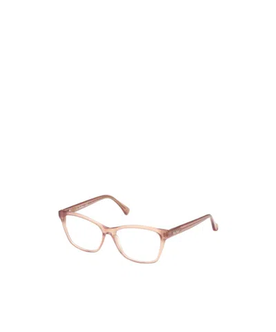 Max Mara Wayfarer-frame Optical Glasses In Nude