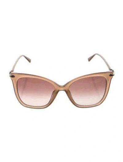 Pre-owned Max Mara Wayfarer Gradient Sunglasses In Brown
