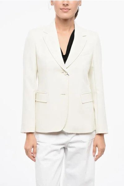Max Mara Weekend 2 Button Uva Blazer With Notch Lapel Grösse 38 In Neutral