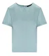 Max Mara Weekend Amburgo Anice Blouse In Light Blue