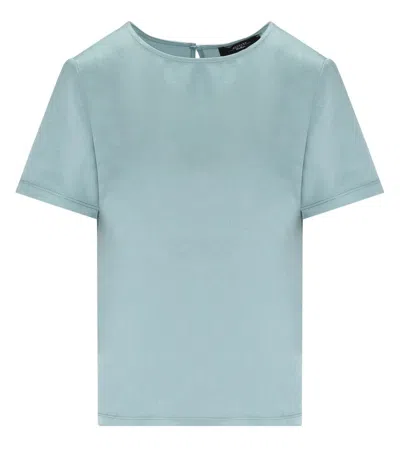 Max Mara Weekend Amburgo Anice Blouse In Light Blue