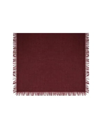 Max Mara Weekend Ballo Burgundy Scarf In Red