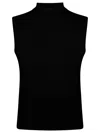 Max Mara Weekend Belgio Top Spalla Larga In Maglia In Black