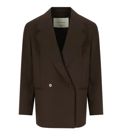 Max Mara Weekend Ginseng Brown Single Breasted Blazer