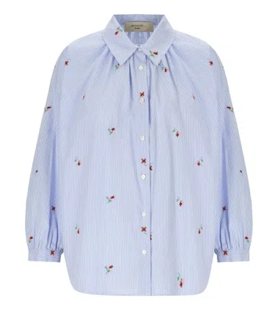 Max Mara Weekend Butterfly Light Blue Shirt