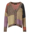 Max Mara Cardigan Camera In Misto Acrilico Multicolor  Donna In Violet