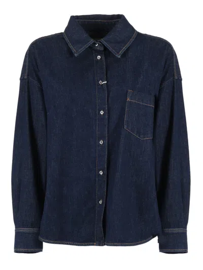 Max Mara Weekend Camicia Foggia In Blue