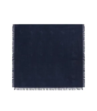 Max Mara Weekend Cedro Navy Blue Scarf