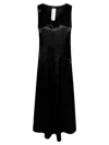 Max Mara Weekend Cima Abito Scollo V Raso In Black