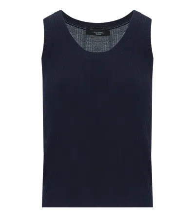 Max Mara Weekend Cose Blue Top