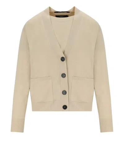 Max Mara Weekend Decano Sabbia Twin Set In Beige