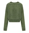 Max Mara Dionigi Green Crewneck Jumper In Green