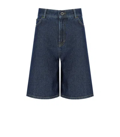 Max Mara Weekend Donnola Blue Bermuda Shorts