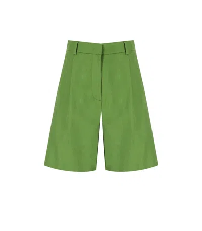 Max Mara Ecuba Green Bermuda Shorts