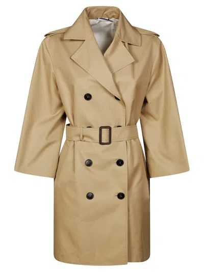 Max Mara Weekend Elodia Trench Cotone Leggero In Beige