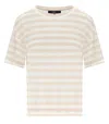 Max Mara Falla Ivory Striped T-shirt