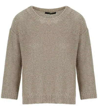 Max Mara Weekend Gelada Sand Pullover In Gray