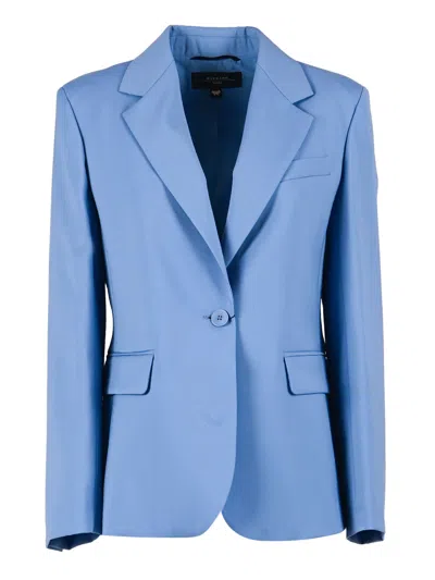 Max Mara Weekend Giacca Lamine In Blue