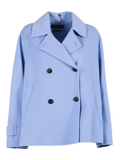 Max Mara Weekend Giaccone Fantino In Blue