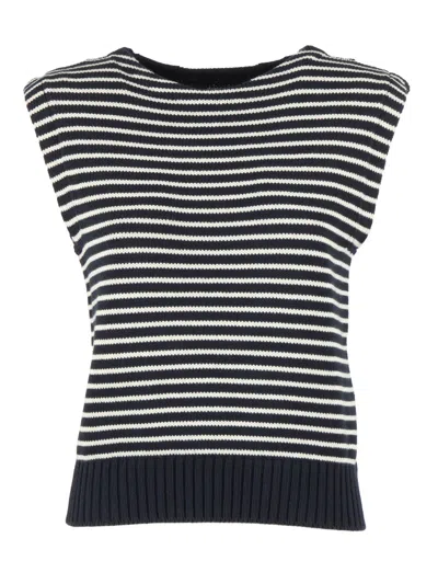 Max Mara Weekend Gilet In Maglia Landa In Multi