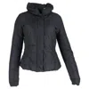 Max Mara Weekend Hidden Button Down Jacket In Black Polyamide In Black