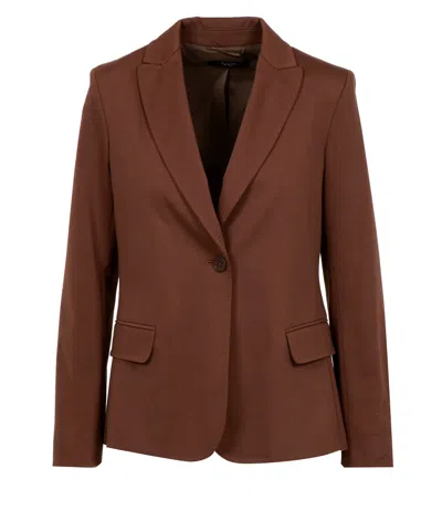 Max Mara Weekend Jackets Chocolate In Brown