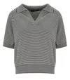 Max Mara Weekend Junior Blue Poloshirt In Multi