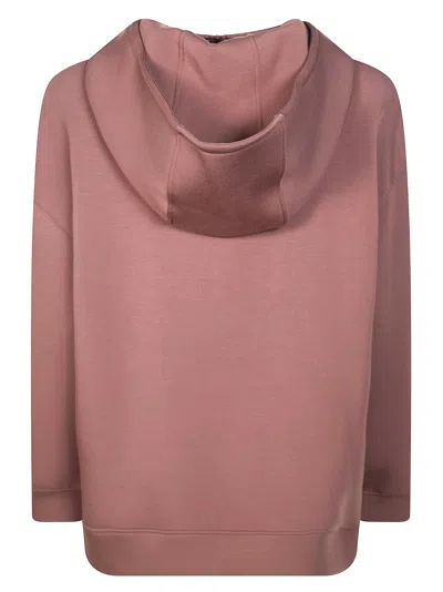 Max Mara Weekend Long Scuba Jersey Sweatshirt In Brown