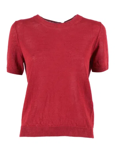 Max Mara Weekend Maglia-canottiera-top Pancone In Red