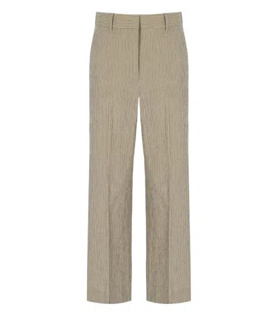 Max Mara Weekend Marina Beige Pants In Brown