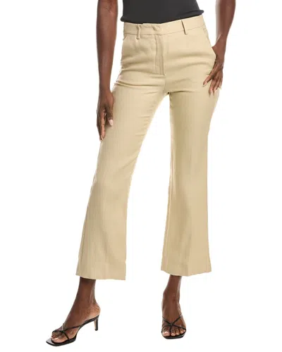 Max Mara Weekend  Agape Linen-blend Pant In Brown