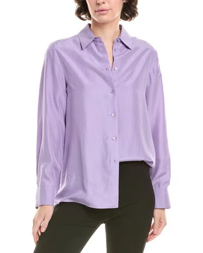 Max Mara Weekend  Almina Silk Shirt In Purple