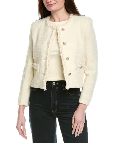 Max Mara Weekend  Balia Wool-blend Tweed Coat In Neutral