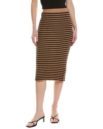 Max Mara Weekend  Brenta Knitted Skirt In Brown