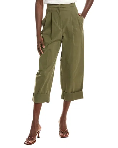Max Mara Weekend  Bronzo Trouser In Green