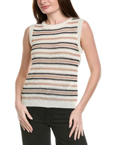 Max Mara Weekend  Ciad Knit Linen Tank Sweater In White