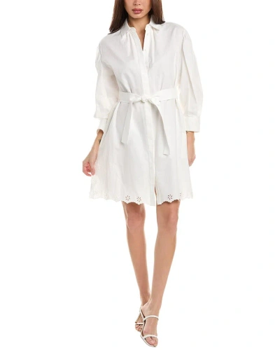 Max Mara Weekend  Corinto Linen-blend Shirtdress In White