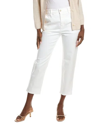 Max Mara Weekend  Detroit Medium Wash Straight Jean In White