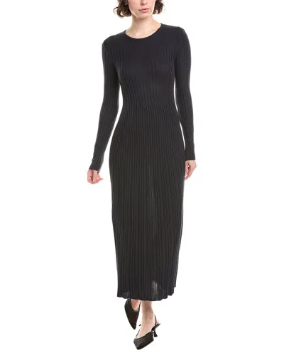 Max Mara Weekend  Eletta Knitted Wool-blend Dress In Blue