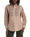 Max Mara Weekend  Elmi Lace Work Blouse In Brown
