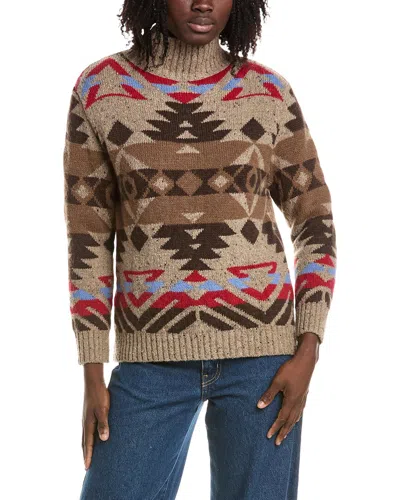Max Mara Weekend  Eritrea Wool & Alpaca-blend Sweater In Brown
