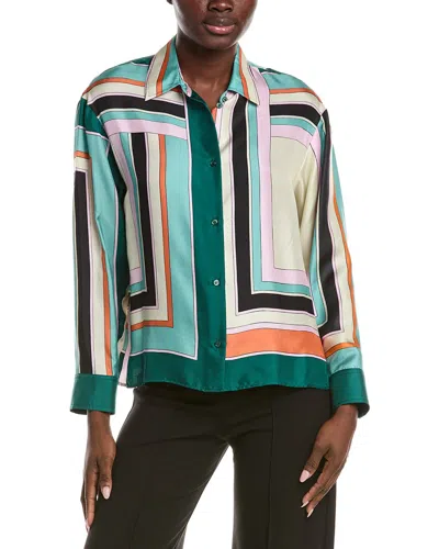 Max Mara Weekend  Formia Silk Blouse In Blue