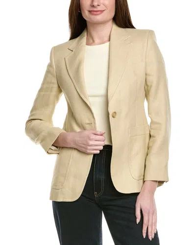 Max Mara Weekend  Galli Linen-blend Blazer In Brown