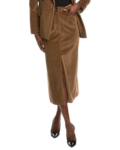 Max Mara Weekend  Ghiotto Corduroy Skirt In Brown