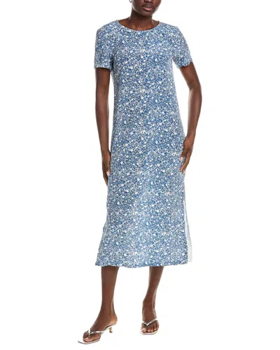 Max Mara Weekend  Giudy Silk Midi Dress In Blue