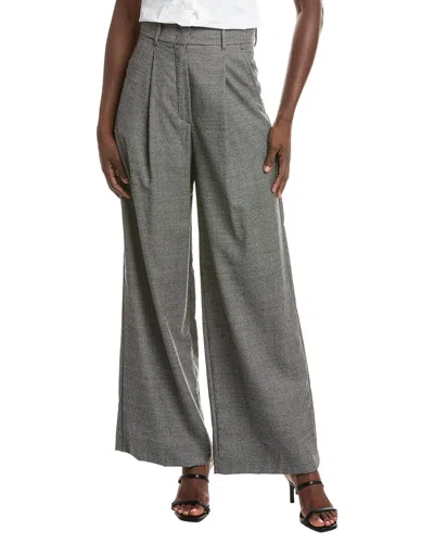 Max Mara Weekend  Globale Wool Long Trouser In Black