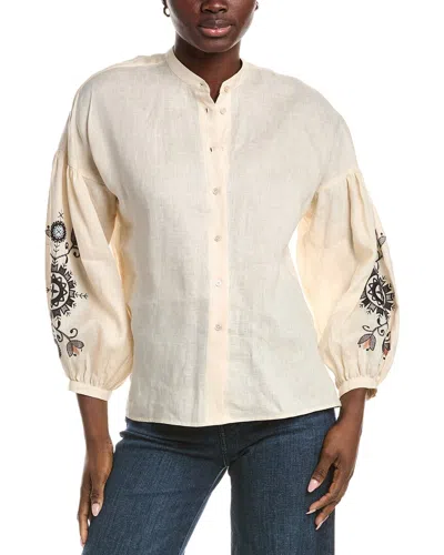 Max Mara Weekend  Ilex Embroidered Top In Neutral