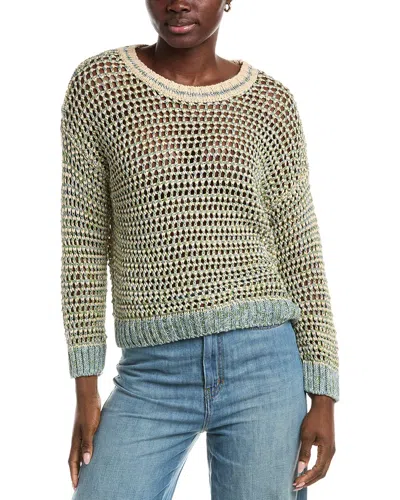 Max Mara Weekend  Liuto Linen-blend Sweater In Green