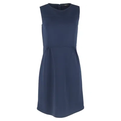 Max Mara Weekend  Mini Dress In Navy Blue Polyester